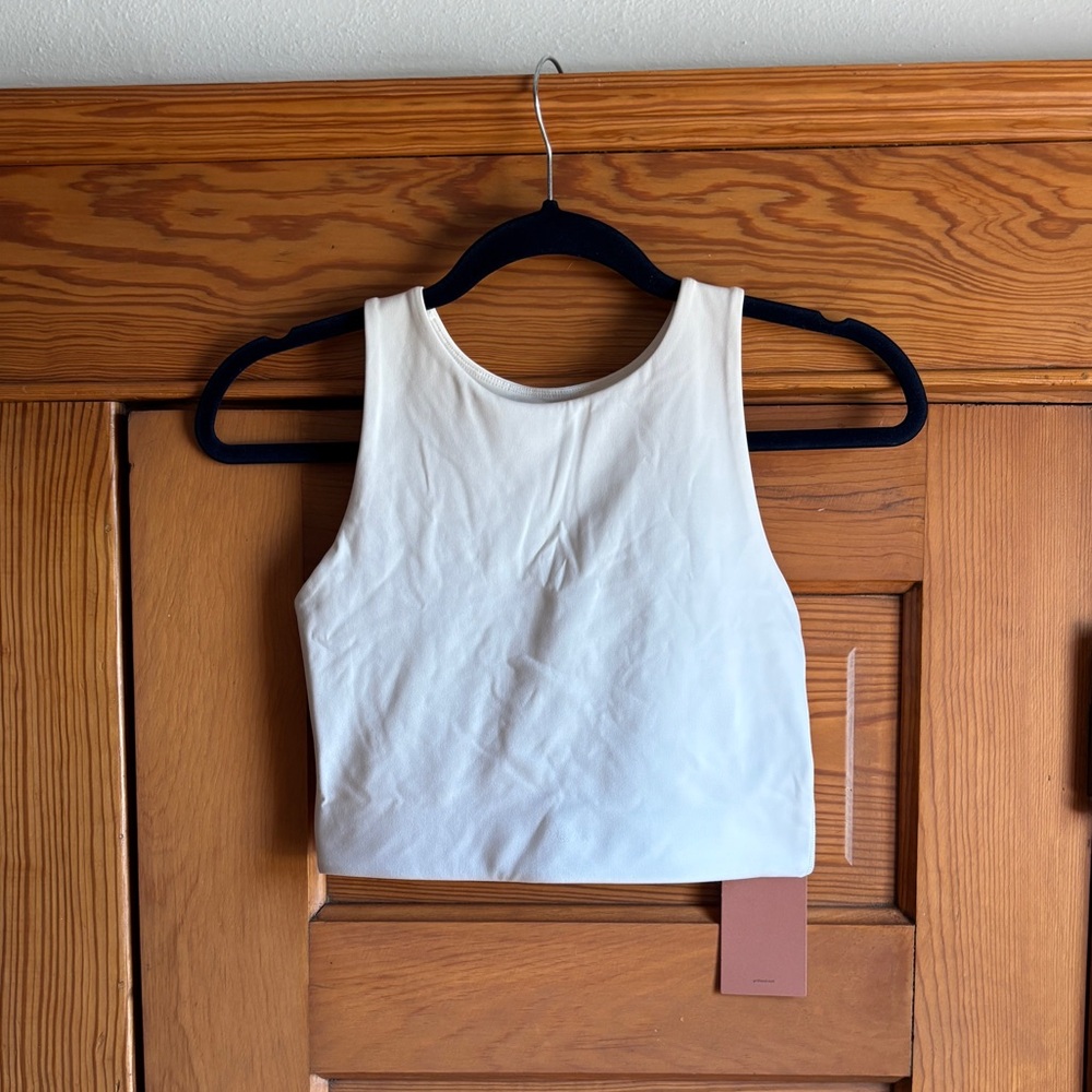 Outdoor Voices White Crop Top Tank Size Small NWT